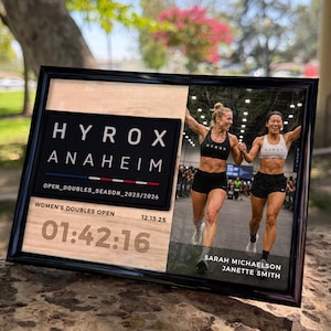 Exhibidor de parches HYROX – DOBLE (Plantilla digital/Imprimible)