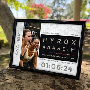 Exhibidor de parches HYROX – DOBLE (Plantilla digital/Imprimible)