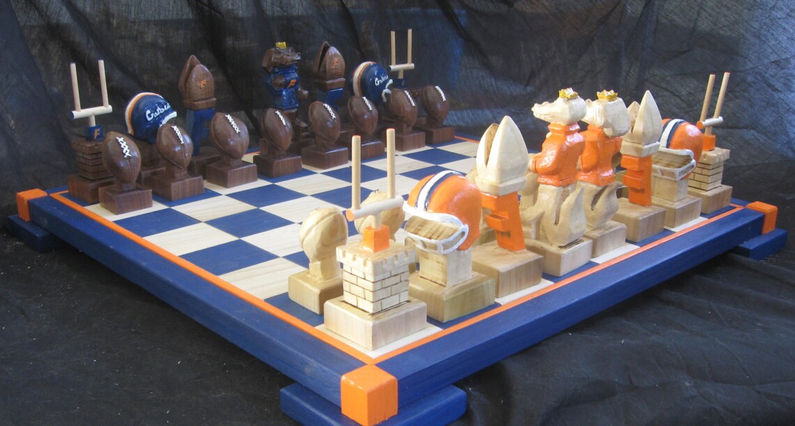 Sports Themed Chess Sets by Jim Arnold Etsy