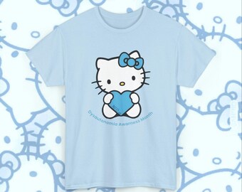 Cute Kitty Awareness Tee, Unisex Cotton Shirt, Gift for Cat Lovers, Casual Wear, Fun Fashion T-Shirt