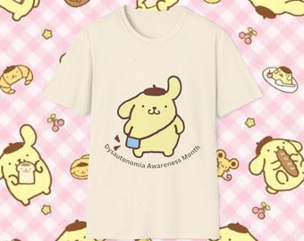 Dysautonomia Awareness T-Shirt, Unisex Graphic Tee, Softstyle Shirt, Gift for Awareness Month, Cute Cartoon Design