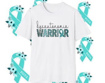 Dysautonomia Warrior T-Shirt | Teal Awareness Ribbon, Chronic Illness Support