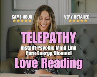 Lectura psíquica de amor telepático en la misma hora, sin herramientas, conexión mental psíquica, lectura de energía de pensamientos y sentimientos de ex amantes, alma gemela de llamas gemelas