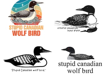 Paquete PNG de colimbo canadiense, regalo para aficionados al hockey (descarga digital)