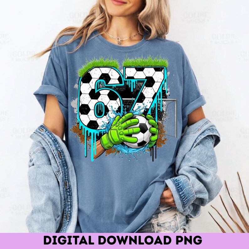 Soccer 67 Meme PNG | Funny Gen Alpha Drip Design (Digital Download) image 7