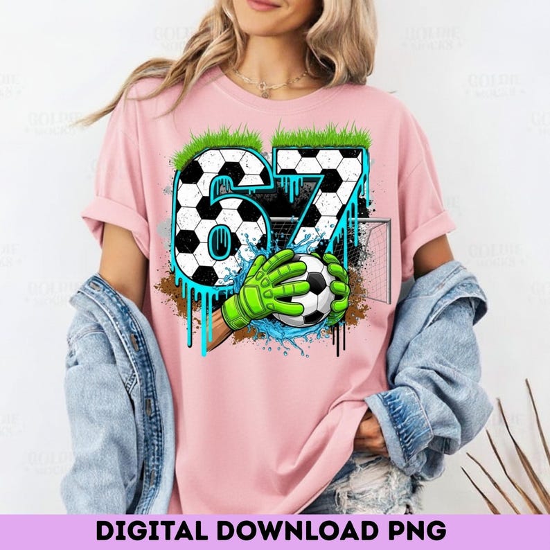 Soccer 67 Meme PNG | Funny Gen Alpha Drip Design (Digital Download) image 4