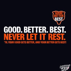 Good Better Best Quote Png, Chicago Football Png, Chicago Touch Down ...