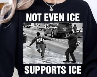 Not Even Ice Supports Ice PNG, Anti ICE Snow Slip Png, Anti Fascism Png, Resist Protest Png, Activism Png, Political png  (Digital Download)