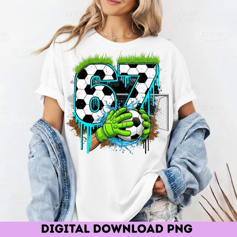 Soccer 67 Meme PNG | Funny Gen Alpha Drip Design (Digital Download) image 5