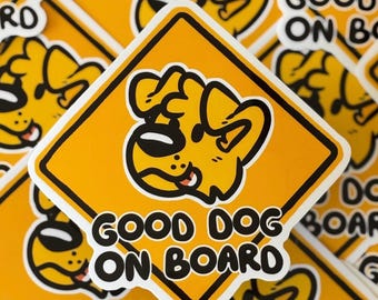 Good Dog on Board-stickers