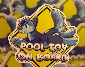 Pool Toy on Board Stickers