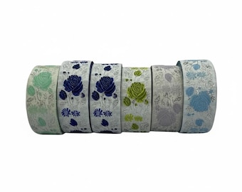 TrimsyStore Floral Jacquard Trim – Decorative Ribbon for Sewing, Crafts & Home Decor