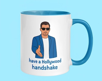 Paul Hollywood Geschenk Tasse, Hollywood Handshake, GBBO, Great British Bake Off, Komödie Geschenk, lustige Tassen, 12 Farboptionen, 11oz - 15oz