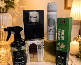 Luxury fragrance gifs set