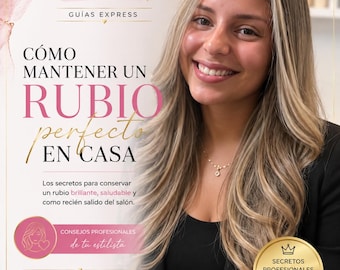 Blonde Hair Care Guide PDF | How to Maintain Perfect Blonde Hair at Home | Beauty Salon MVD | Digital Download | Hair Care eBook