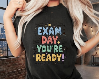 Exam Day You're Ready PNG – Motivational Student Sublimation Design (Digital Download)