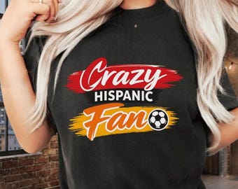 Crazy Hispanic Fan PNG | Soccer Futbol Supporter | Latino Pride Sports Design | Instant Digital Download