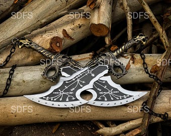 God of War Blades Of Chaos, Kratos metal Blade Replica, Personalized gift for boyfriend