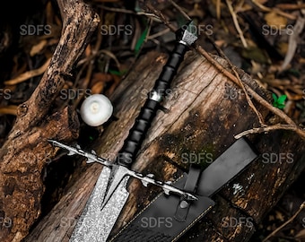 Handmade Ringwraith Nazgul Sword, Viking Cosplay swords Replica Personalized Gift for boyfriend