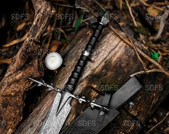 Handmade Ringwraith Nazgul Sword - Witch King's Cosplay Swords Replica Christmas gift for Husband