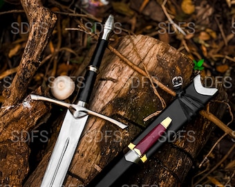 Handmade Aragorn Strider Sword Replica, Viking Cosplay & Display, Personalized Christmas gift for boyfriend