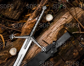 Handmade Scottish Claymore Sword, Legend of Seeker Replica, Personalized Medieval Gift for husband