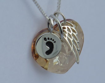Miscarry Gift - Miscarry Necklace - Miscarry Jewelry- November Birthstone -Miscarriage Gift - Miscarry Gift-  Topaz Birthstone - Angel
