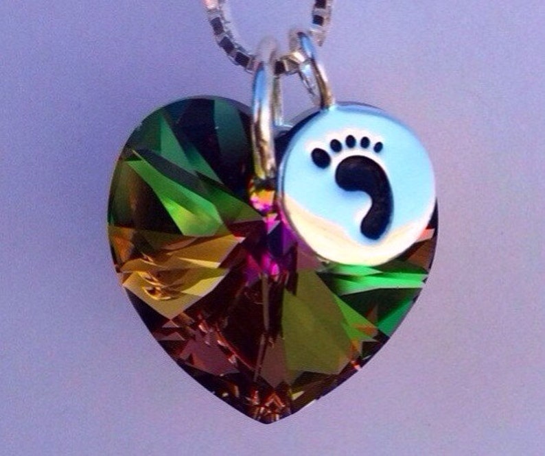 Rainbow Baby Necklace Rainbow Jewelry Baby After Etsy