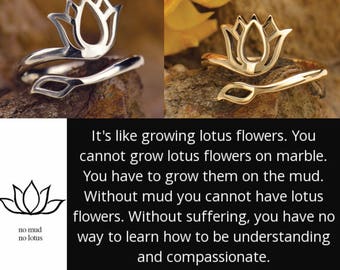 Lotus Ring Adjustable