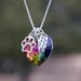 Rainbow bridge pet loss necklace - Pet Loss- Pet Loss Gift -  pet memorial - pet loss jewelry - memorial gift - Loss of Pet - Pet Sympathy 
