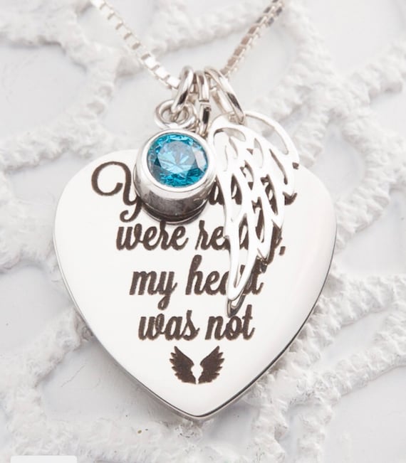 Your Wings Were Ready My Heart Was Not Necklace Etsy Australia