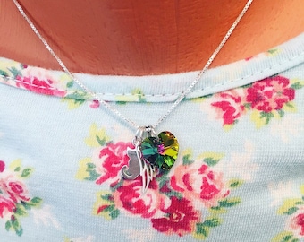 Rainbow Bridge Cat Loss Necklace - Cat Loss- Cat Loss Gift -  Cat Memorial - Cat Loss Jewelry - Pet Memorial - Loss of Cat - Fur baby