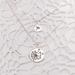 Mother Daughter Dandelion Necklaces - - Mothers Day Gift - Gift for Mom