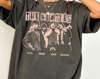 Vintage The Beatles T-Shirt, Beatles Band Shirt, Rock and Roll Music Gift, 70s Graphic Tee