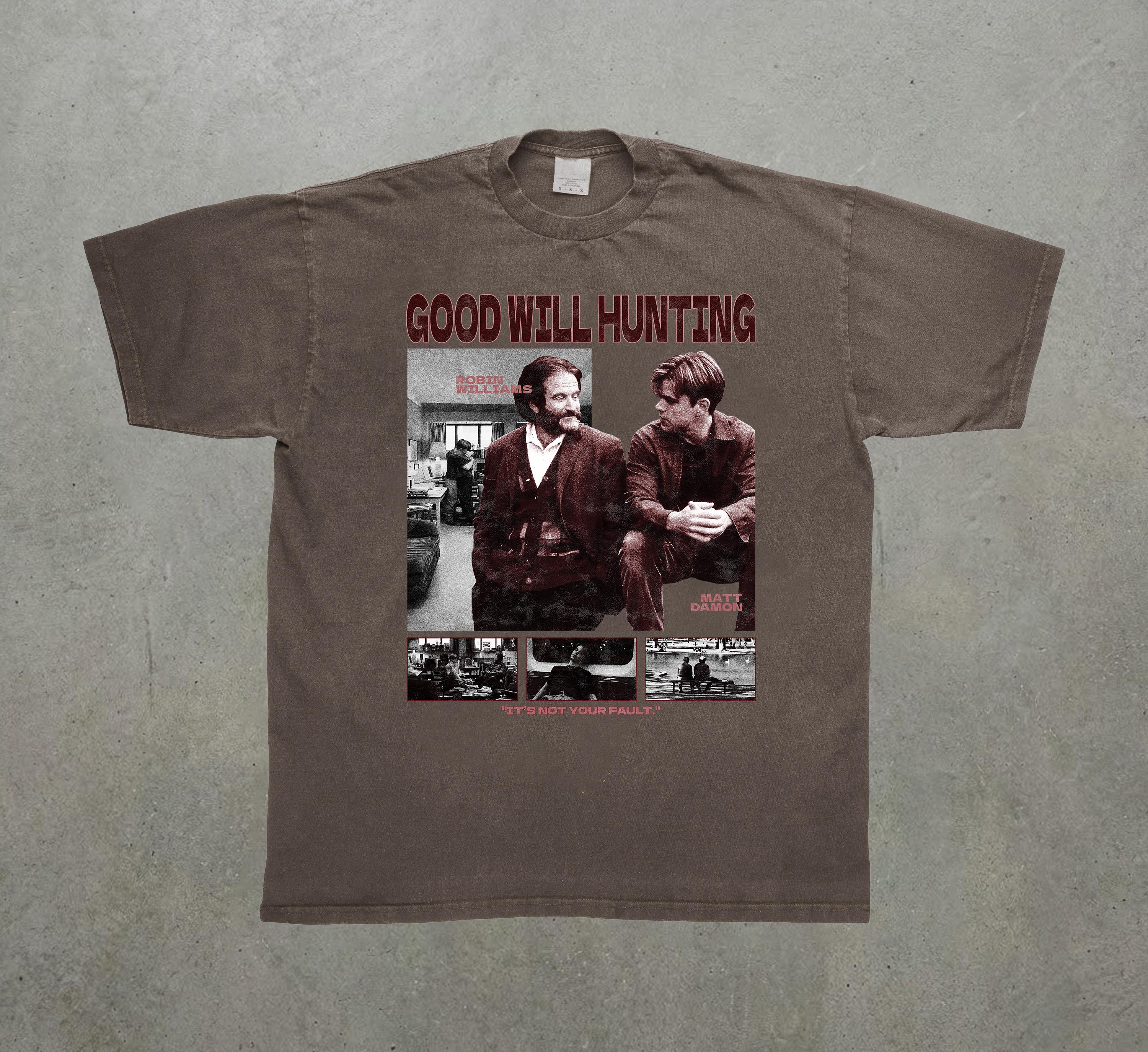 グッド・ウィル・ハンティング』映画Tシャツ、ロビン・ウィリアムズ