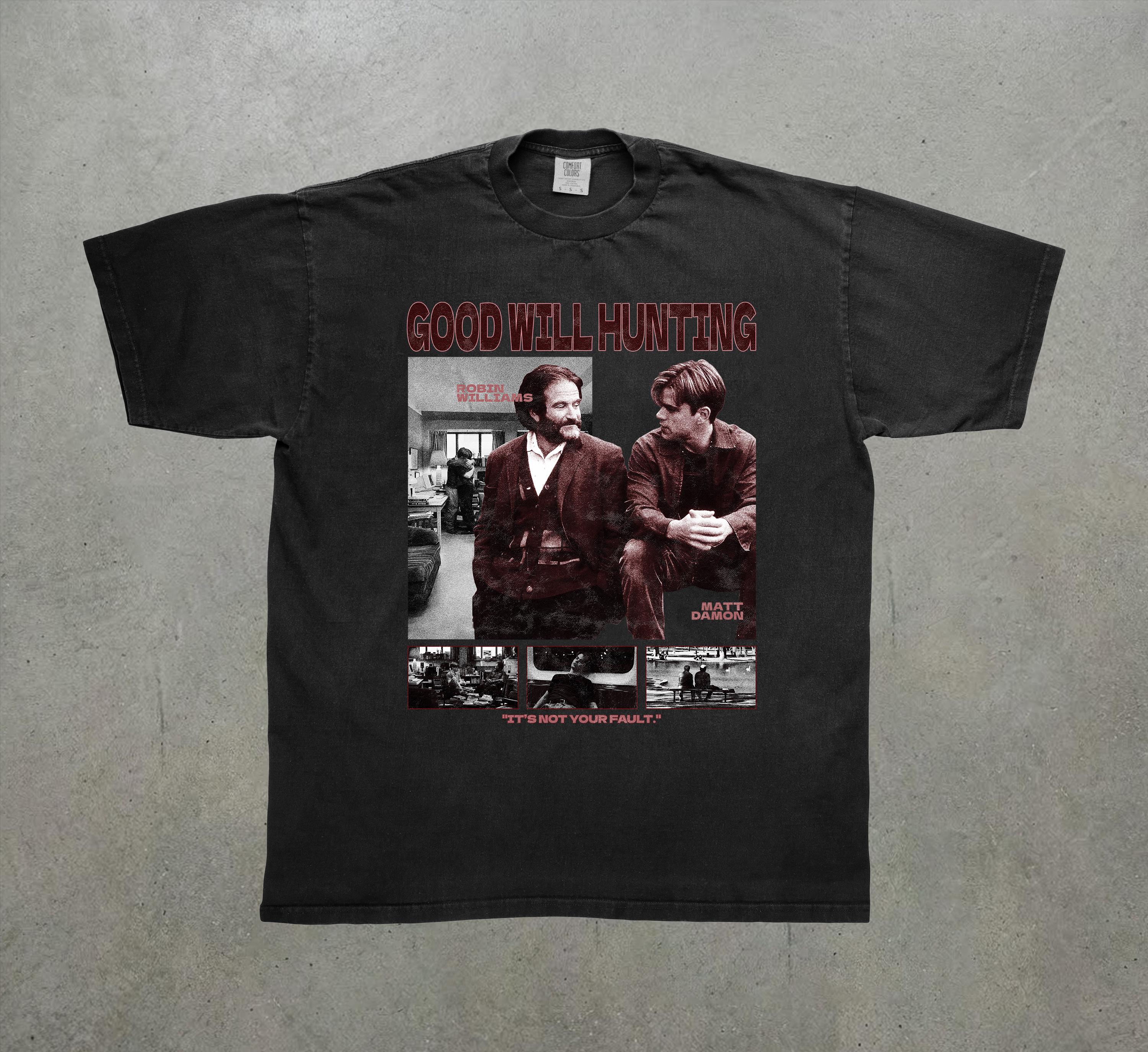 グッド・ウィル・ハンティング』映画Tシャツ、ロビン・ウィリアムズ