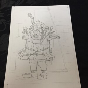 Goblin Artillery - graphite sketch