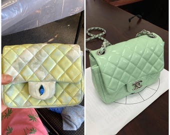 Restauración de bolsos de cuero / Reparación de bolsos y carteras / Renovación de color.