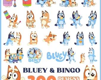 300+ Blue Dog SVG PNG Bundle | Instant Download | 300 DPI