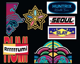Rumi jacka tygmärken design, Kpop Demon Hunters, Huntrix, Hunter, Rumi Illustration SVG PNG