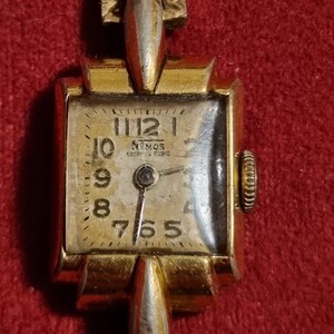 Montre Vintage Dermont 36mm Mécanique Manuelle - 17 Rubis, Plaqué Or, Boîtier Rond, Neuve De Stock
