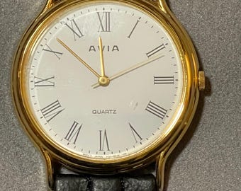 RARE AVIA Men's Quartz Watch with Date Vintage Working
