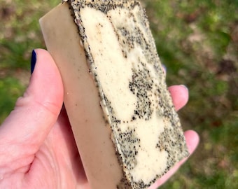 Vanilla Latte Coffee Soap with Exfoliating Coffee Grounds