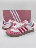 Custom Adidas Samba-Style Sneakers — Pink & Red Heart Valentine Design Valentine's Day product logo