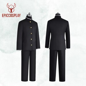 Like as Ken Takakura Cosplay Costume School Uniform Glasses Black