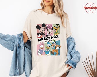 Retro Mickey and Friends Sweatshirt, Disney Mickey & Co Est 1928 Crewneck, Magical Family Trip Outfit, Retro Disney World Vacation Shirt