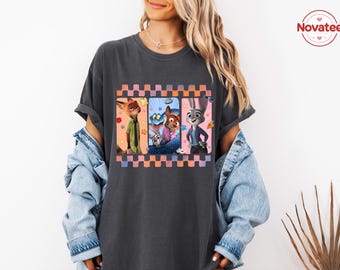 Zootopia 2 Sweatshirt, Disney Nick Wilde & Judy Hopps Crewneck, Zootopia Characters Fan Gift, Disneyland Trip Shirt