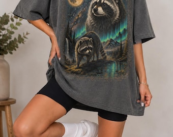 Jimothy Raccoon Shirt, Viral Seattle Raccoon Tee, Comfort Colors Wildlife Shirt, Retro Moon Graphic Tee, Cottagecore Nature Gift