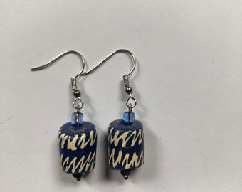 Blue Tribal Earrings