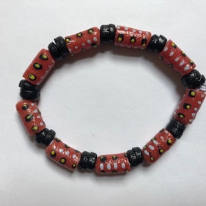 Pink & Black Tribal Bracelet